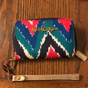 Multicolored Lilly Pulitzer wristlet